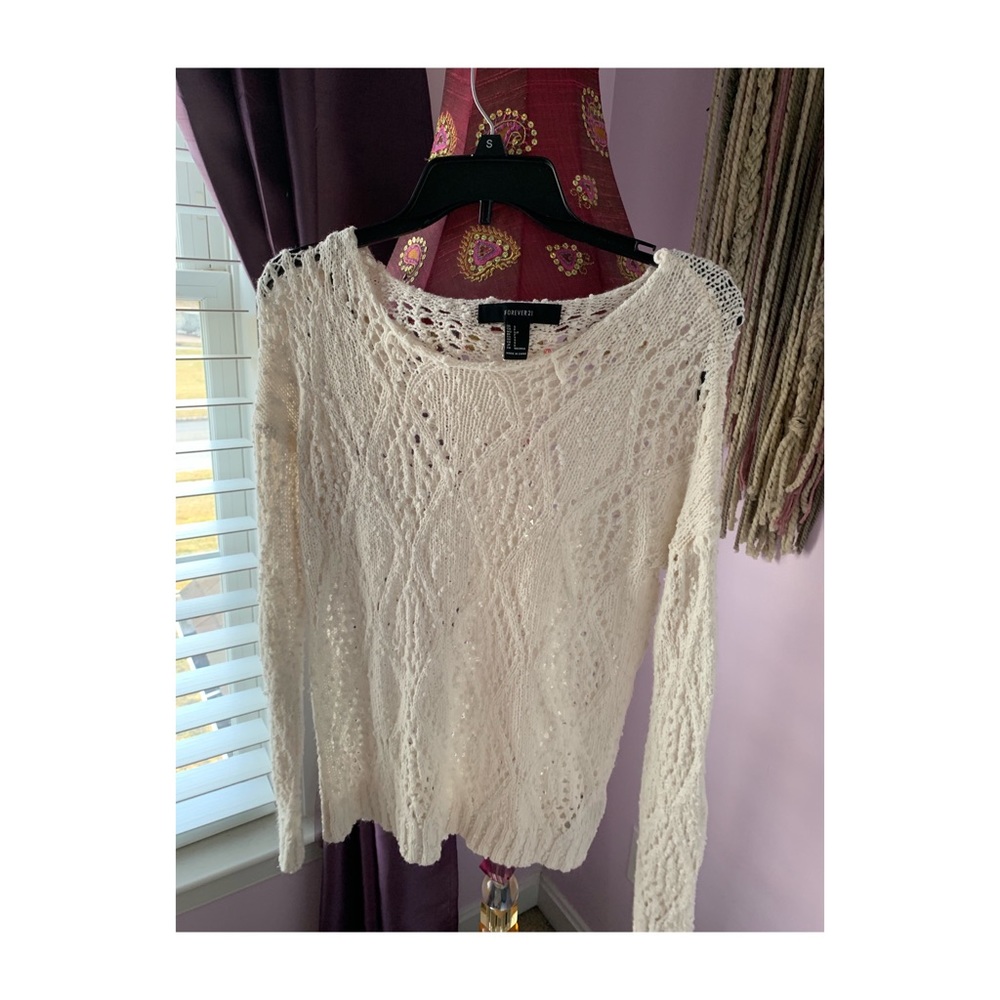 Dainty White Sweater